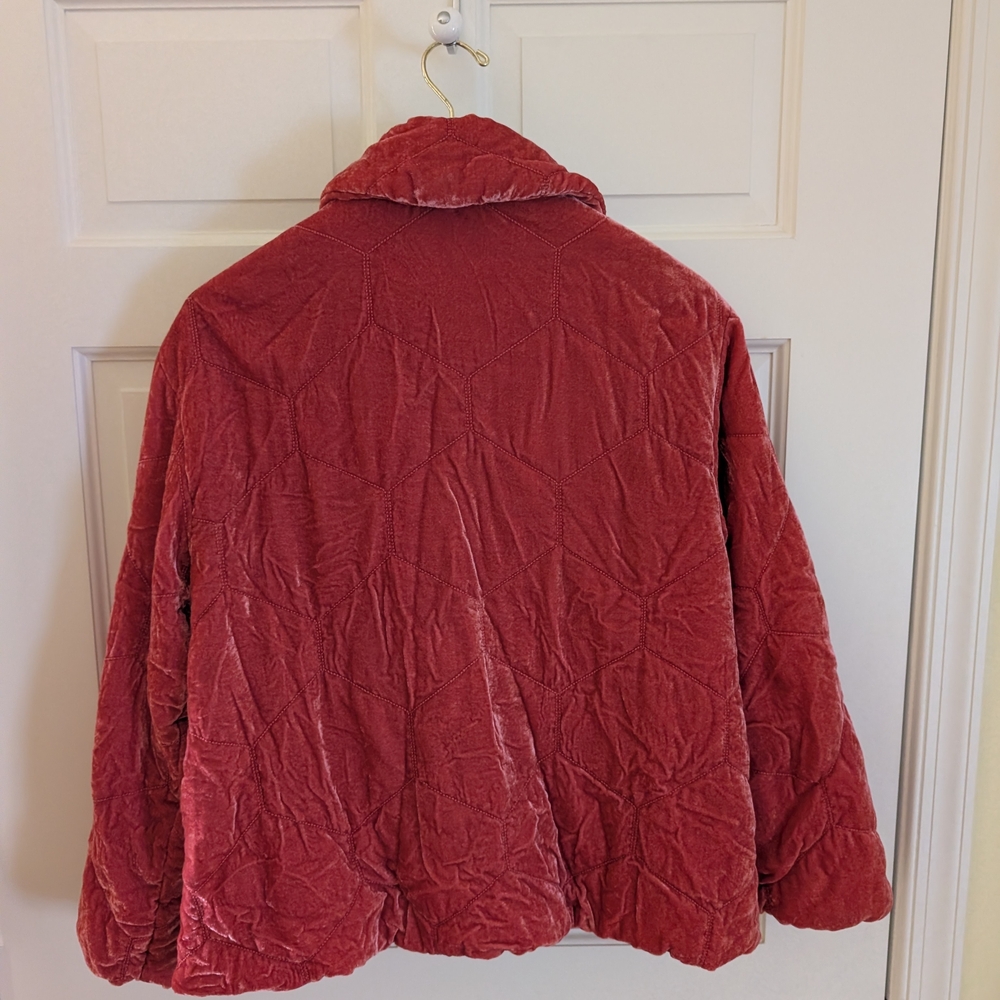 Anthropologie Red Teddy Jacket - Picture 2 of 4